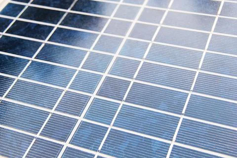 Nice Solar Panel Macro Collector Close Up Stock-Fotos
