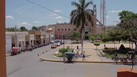 NICE SQUARE YUCATAN Stock Footage 74610368