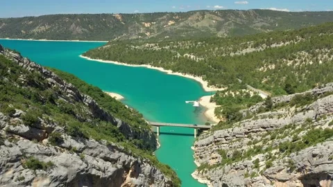 Nice  Sumer View over Gorge-`Du-Verdon, France Stock Footage 233729579