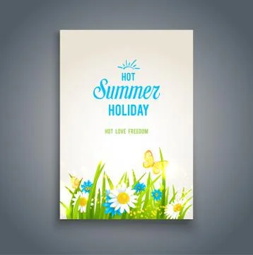 Nice summer card Stock Illustration