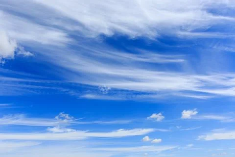 Nice summer sky with clouds Stock Photos
