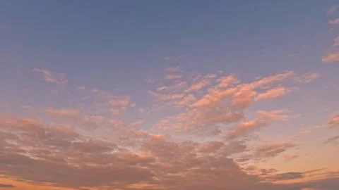 Nice sundown gold clouds on the sky background - photo of nature Stock Photos
