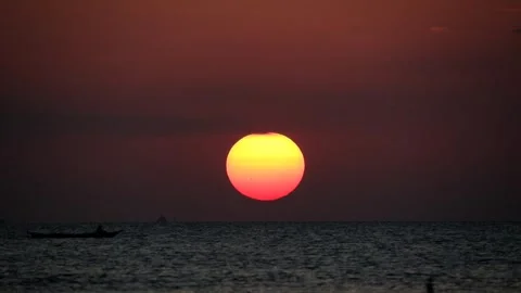 Nice Sunset Stock Footage 244583792