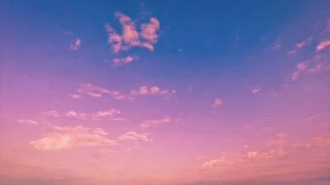 Nice sunset golden clouds on the sky backdrop - photo of nature Stock Photos