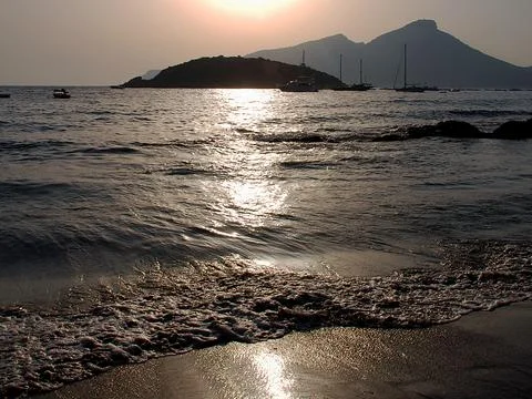 Nice sunset in majorca Stock Photos