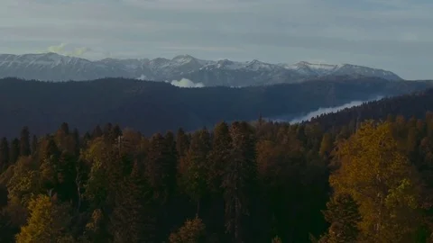 Nice sunset mountain Stock Footage 81106774