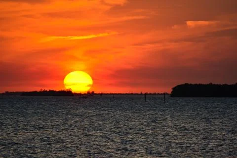 A nice sunset Stockfoto's