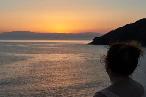 A nice sunset Stock Photos