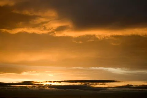 Nice sunset sky Stock Photos