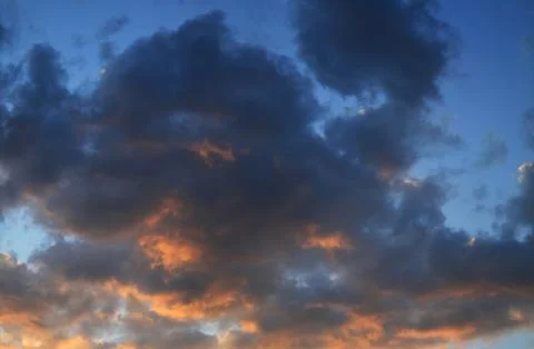 Nice sunset sky Stock Photos