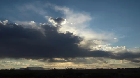 Nice sunset with some clouds Video stock 93782208