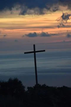 Nice sunset view Stock Photos