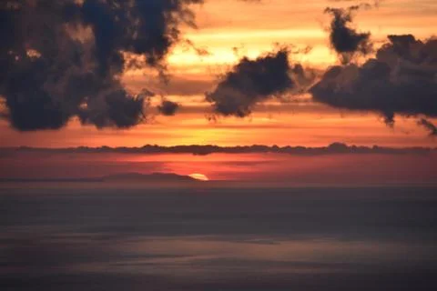 Nice sunset view Stock Photos