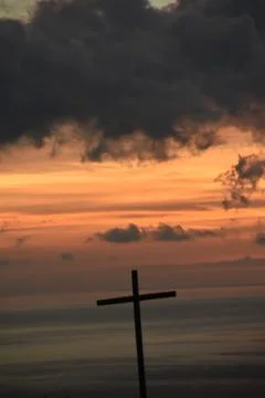 Nice sunset view Stock Photos