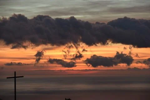 Nice sunset view Stock Photos