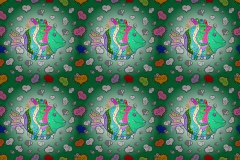 Nice super abstract and cute interesting picture Stock Illustration