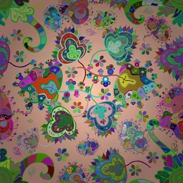 Nice super abstract and cute interesting picture Stock Illustration