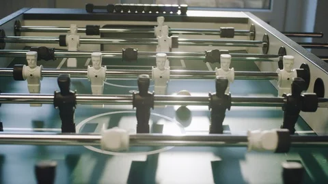 A nice table soccer game Video stock 119770390