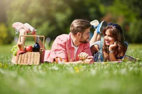 Nice talk in the open Stock Photos