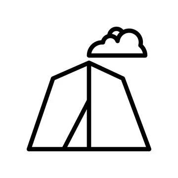 This is a Nice Tent Icon design Stock Illustration