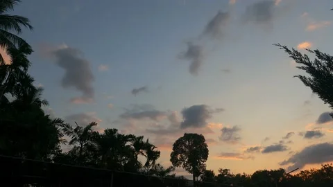Nice timelapse about clouds during sunset Stock Footage 194433322