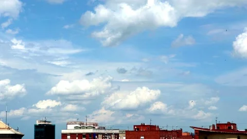 Nice timelapse of the evolution of cumulonimbus clouds Stock Footage 242610122