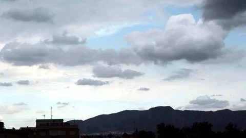 Nice timelapse of the evolution of cumulonimbus clouds Stock Footage 254705667