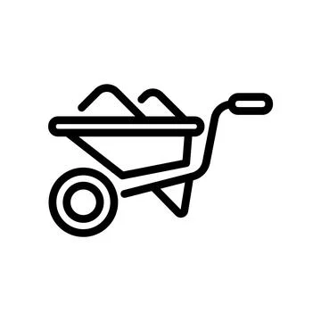 This is a nice Trolly Icon Design 库存插图