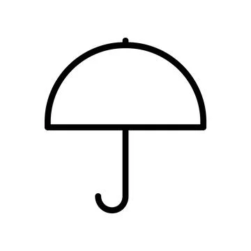 This is a Nice Umbrella Icon design 库存插图