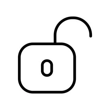 This is a Nice Unlock Icon Design Stock Illustration