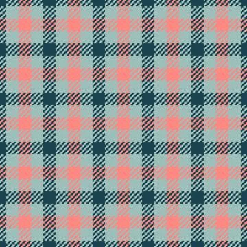Nice vector check pattern, gentle tartan background texture. Quilted plaid te Stock Illustration