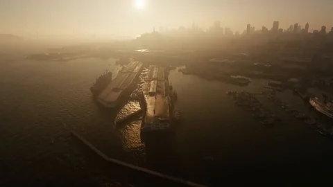Nice video footage with flying camera Stock Footage 103270929