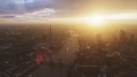 Nice video footage with flying camera 스톡 동영상 103271045