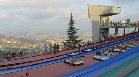 Nice view of Barcelona Stock Footage 68340594