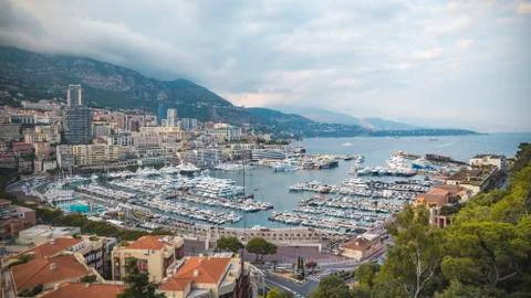 Nice view on beutiful city of Monaco. Stock Photos