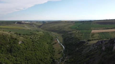 Nice view from Canyon, Moldova Vídeos de archivo 332354881