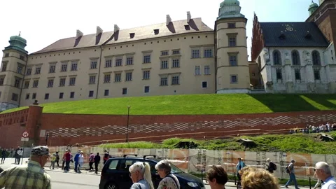 Nice View Of The Castle In Krakow Stock Footage 111408009