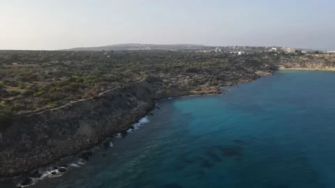 Nice view of the cliffs by the sea. Stock Footage 166059199