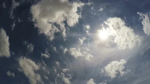 Nice View Of The Clouds In Time-Lapse Stock Footage 156297603