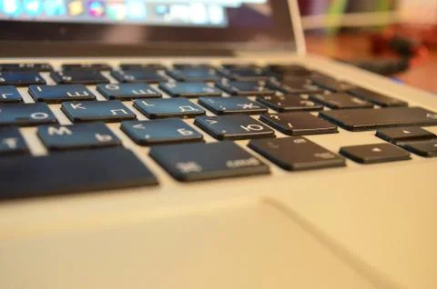 Nice view of the computer keyboard Stock Photos