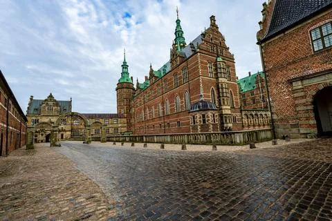 A nice view at Frederiksborg Castle Stock Photos