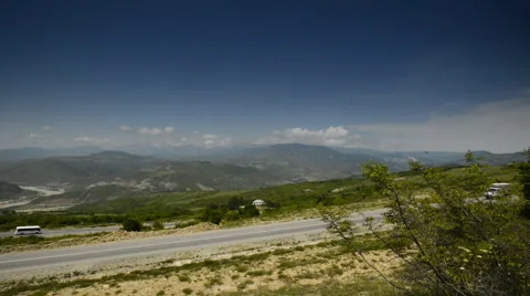Nice view from the heights of the mountains 動画素材 62403534
