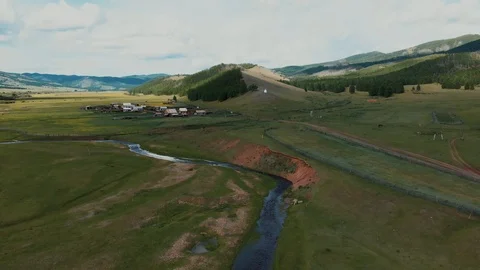 Nice view on hill Stock Footage 117348868