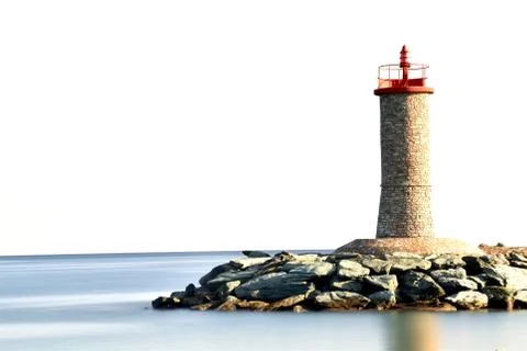 Nice view on lighthouse Stock Photos