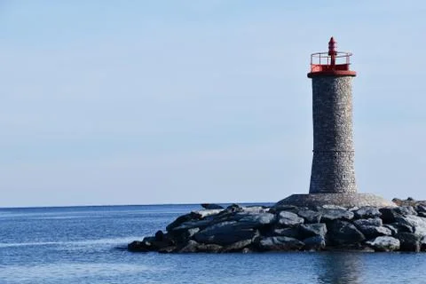 Nice view on lighthouse Stock Photos