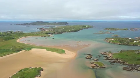 Nice View over Cruit Island, Co Donegal, Ireland Stock-Footage 232799671