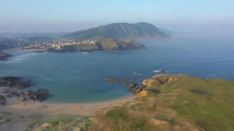 Nice View over Ermida da Virxe do Porto, Valdovino, Spain Stock Footage 268869861