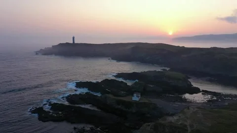Nice View over Ermida da Virxe do Porto, Valdovino, Spain Stock-Footage 268869878