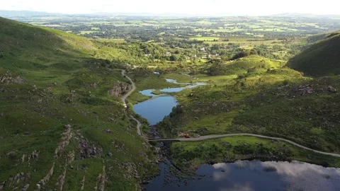 Nice View over Gap of Dunloe, Kerry, Ireland Stock Footage 231512496