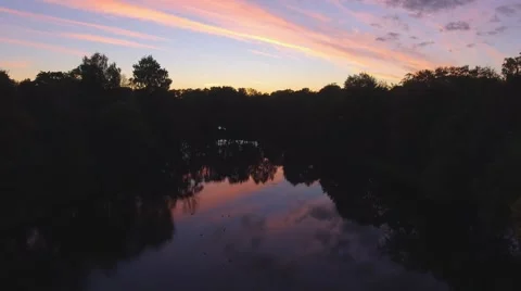 Nice view of the river at night 스톡 동영상 68074463